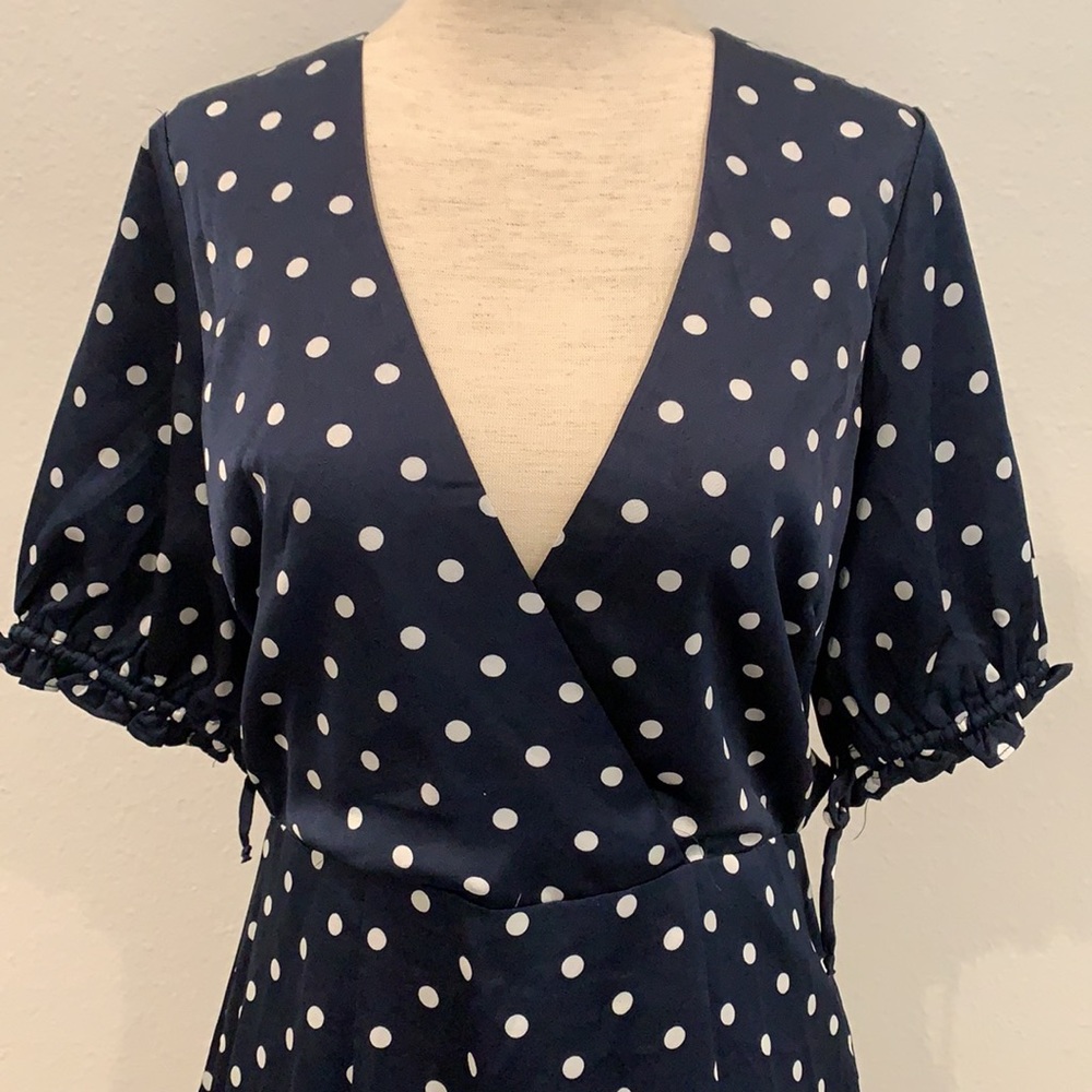 Angel Biba Blue Polka Dot Dress - Picture 5 of 13